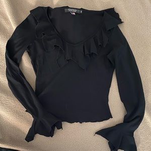 Rampage gothic witchy black shirt